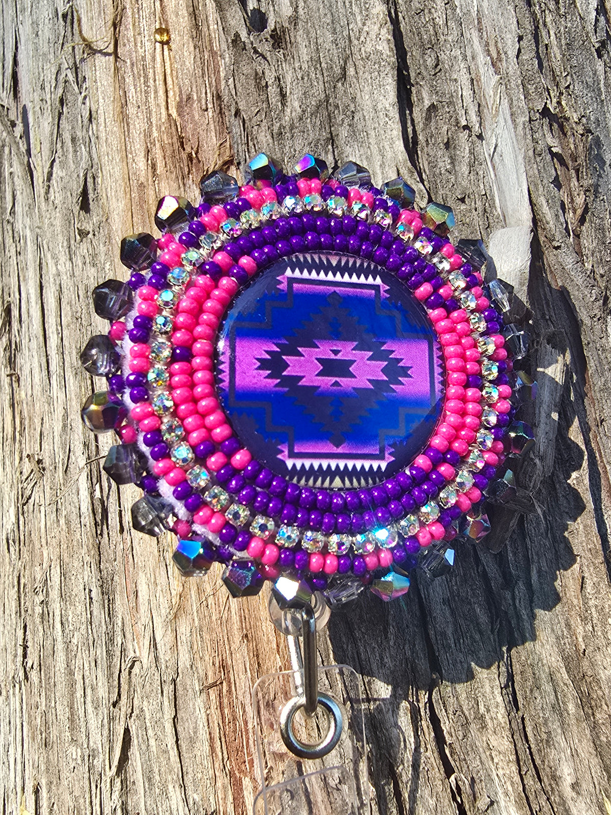 Pink & Purple Sacred Eye-Badge Reel
