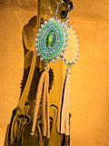 Green Cats Eye Earrings